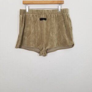 Essentials Fear of God Velour Short Tan Size XXL